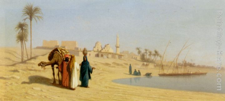 The Banks of the Nile painting - Charles Theodore Frere The Banks of the Nile art painting